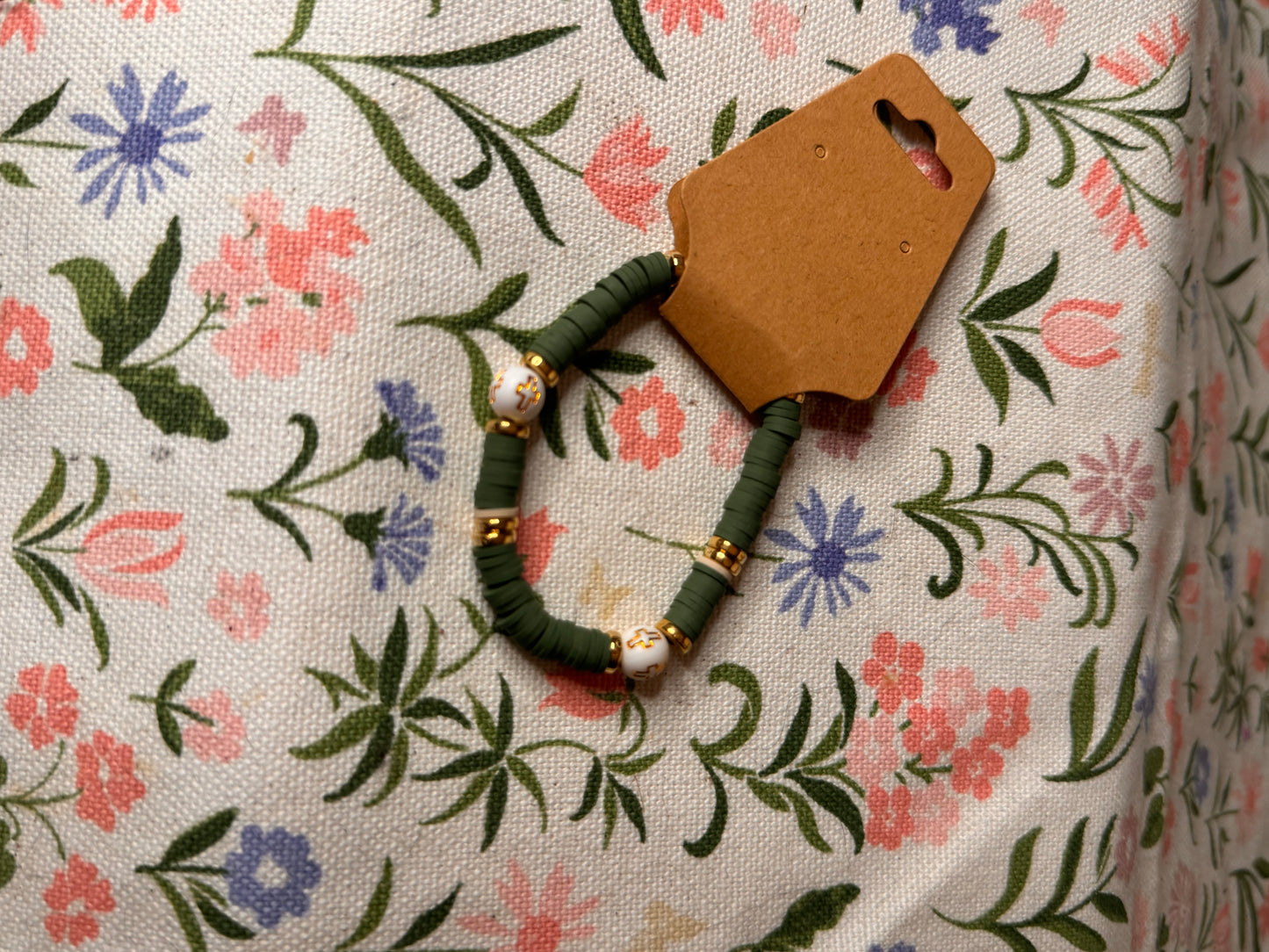 Green Cross Bracelet