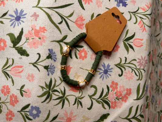 Green Cross Bracelet